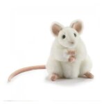 Peluche souris blanche 15 cm - hansa - plush - prfrable - mixte - enfant