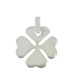 Les poulettes bijoux - pendentif argent 925 petit tr�fle quatre feuilles