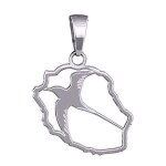 Pendentif en argent rhodi�
