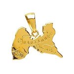 Pendentif carte guadeloupe