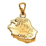 Pendentif carte runion