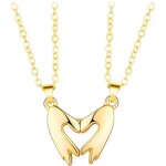 Pendentifs chat ying et yang - coeur sparable couple bijoux meilleure amie collier d?amiti couple puzzle ...
