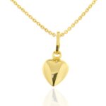 Pendentif coeur or 375 / 1000 + chaîne offerte Pendentif coeur or 375 / 1000 + chaîne offerte