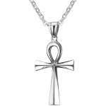 Pendentif collier homme femme croix de vie ankh egyptienne acier or - bobijoo jewelry - 185509