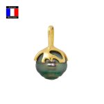 Pendentif - compagnie gnrale des perles - vritable perle de tahiti 9 - 10 mm - or jaune 18 cts - bijou ...