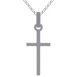 Pendentif croix en argent 925 avec cha�ne 45cm - mixte