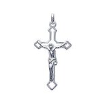 Pendentif croix christ en argent 925 - option chaine argent :chaine 50cm argent (10 au lieu de 1599 ) ...