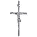 Pendentif croix christ en argent 925 - mixte - hauteur 35mm - largeur 19mm - poids 259g