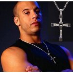 Pendentif - gobro - croix dargent - 66cm - alliage - pour homme