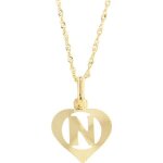 Pendentif lettre n or jaune + chaîne en or offerte Pendentif lettre n or jaune + chaîne en or offerte