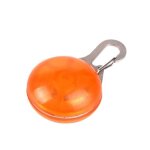 Pendentif lumineux pour animaux - led - collier de chien et chat - batteries remplaables - orange - ...