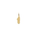Pendentif madagascar plaqu or 750 / 000 garanti sans nickel