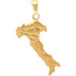 Pendentif plaqu� or italia