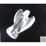 Pendentif - quartz blanc - ange - 3cm x 2cm x 1cm - pierre de purification - mixte