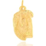Pendentif tete de christ or 375 / 1000 + chaine offert