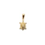 Pendentif tortue plaqu� or 750 / 000 (18 carats) garanti sans nickel