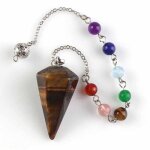 Pendule esoterisme radiesthsie divination rod agate lithothrapie pierre chakra pendentif combinaison ...