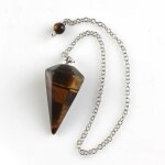 Pendule esoterisme radiesthsie divination rod agate lithothrapie pierre chakra pendentif combinaison ...