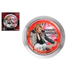 Pendule johnny hallyday neon rouge