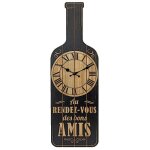Pendule - non spcifi - bouteille - bois - intrieur - 63 cm x 22 cm