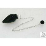 Pendule en obsidienne noire