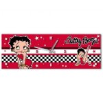Pendule - betty boop - mod�le betty boop robe rouge - 57 cm - verre - vintage