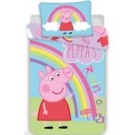 Linge de lit - peppa pig - drap enfant 100x135 cm - housse de coussin 40x60 cm - 100% coton - arc en ...