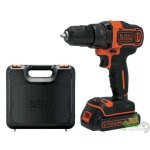 Black - decker bdcdd186k - qw coffret de perceuse - visseuse 18 v sans fil avec chargeur / batterie 15 ...