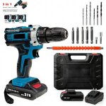 Perceuse �lectrique tournevis sans fil haute vitesse 1600 tr / min 2 batteries perceuse �lectrique domestique ...