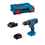 Perceuse  percussion bosch gsb 18v - 21 (1 x 40 ah + gal18v - 20 + l - case)