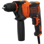 Perceuse à percussion filaire 550w black + decker (livrée avec 2 forêts) - beh550 - qs Perceuse à percussion filaire 550w black + decker (livrée avec 2 forêts) - beh550 - qs