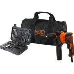 Perceuse � percussion filaire 710w black + decker (livr�e en sac de rangement + 32 accessoires) - beh710sa32 ...