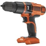 Perceuse  percussion sans - fil 18v black + decker (livre sans batterie) - bdch188n - xj