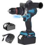 Perceuse sans fil brushless 1500w ? perceuse visseuse � percussion 13mm 650nm ? compatible batterie makita ...