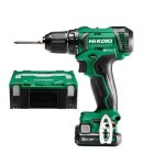 Perceuse - visseuse 12v peak 2 x 25ah - hikoki - ds12dawez - 38nm 2 batteries + 1 chargeur + hitcase ...