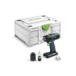 Perceuse - visseuse 18v t 18 + 3 - basic (sans batterie ni chargeur) + systainer sys3 - festool - 576448 ...