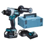 Perceuse - visseuse 18v + 2 batteries 5ah + chargeur rapide + coffret makpac - makita - ddf486rtj