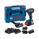 Perceuse - visseuse 18v gsr 18v - 90 fc professional + 2 batteries + chargeur + coffret l - boxx 136 ...