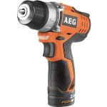 Perceuse - visseuse aeg 12v prolithium - ion - 2 batteries 2. 0ah - 1 chargeur 40mins - bs12c2 li - 202b ...