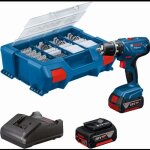 Perceuse - visseuse 18v gsr18v - 21 - bosch - avec 2 batteries 18v 4. 0ah + chargeur + coffret l - case ... Perceuse - visseuse 18v gsr18v - 21 - bosch - avec 2 batteries 18v 4. 0ah + chargeur + coffret l - case ...