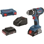 Perceuse - visseuse bosch professional gsr 18 - 2 - li + 2 batteries 20ah + chargeur gal 1820 lc - 06019b7305 ...