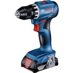 Perceuse - visseuse bosch professional gsr 18v + 2 batteries 20ah + chargeur + 82 pices en l - case
