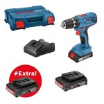 Perceuse - visseuse bosch professional gsr 18v - 21 + 3 batteries 20ah + chargeur gal 18v - 20 - 0615990l88 ...