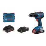 Perceuse - visseuse bosch professional gsr 18v - 55 + 2 batteries procore 40ah + l - boxx - 06019h5204 ...