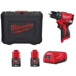 Perceuse - visseuse compacte milwaukee m12blddrc - 202c brushless