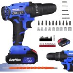 Perceuse visseuse devisseuse sans fil 21v avec 1x batterie 45nm 25 + 1 réglages de couple 2 vitesse 26 ... Perceuse visseuse devisseuse sans fil 21v avec 1x batterie 45nm 25 + 1 réglages de couple 2 vitesse 26 ...