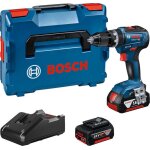 Perceuse - visseuse � percussion - bosch - gsb 18v - 55 - 2 batteries 4ah - chargeur inclus - l - boxx ...