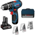 Perceuse - visseuse  percussion bosch professional gsb 12v - 15 2 batteries 2ah et 4ah 1 chargeur et ...