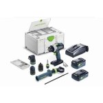 Perceuse - visseuse � percussion sans fil quadrive tpc 18 / 4 50 / 40 i - set / xl - festool - avec une ...