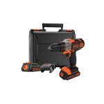 Perceuse visseuse sans fil 18v + 2 batteries 15ah + chargeur - black&decker - mt218kb - qw - avec mallette ...